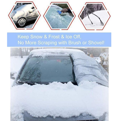🔥Magnetic Windshield Snow Cover for Ice & Frost | All-Season Sunshade for Cars, SUVs & Trucks