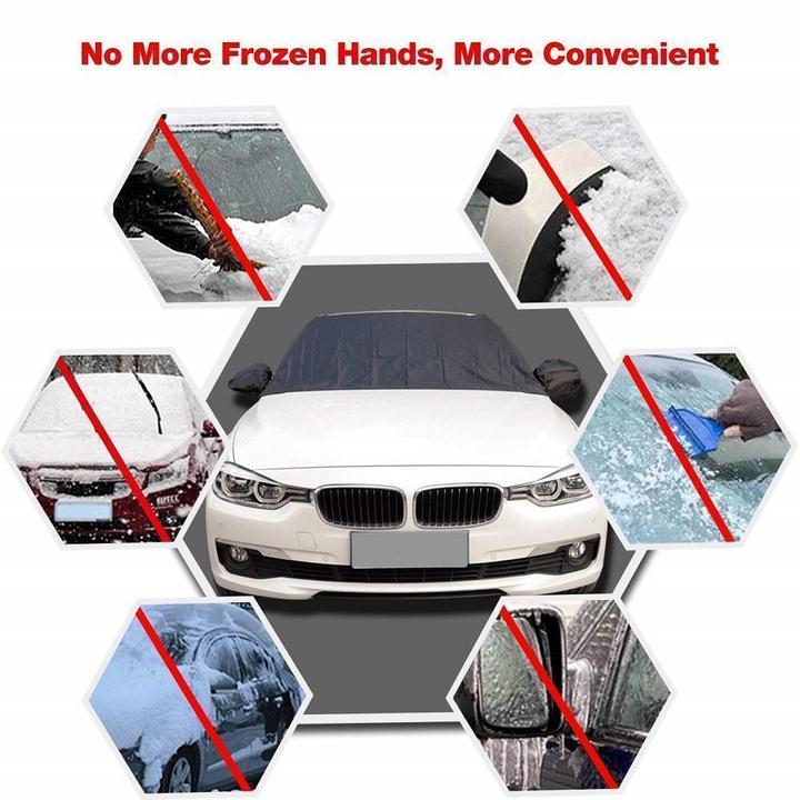 🔥Magnetic Windshield Snow Cover for Ice & Frost | All-Season Sunshade for Cars, SUVs & Trucks