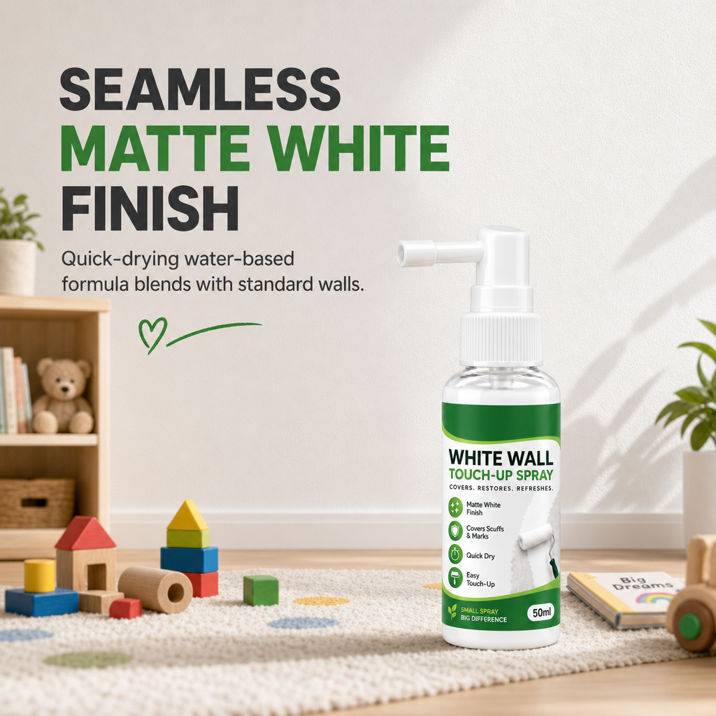 🛠️🏠White Wall Repair Spray Paint | Fast-Drying Touch-Up for Covers Stains, No Color Difference✨✨