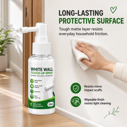 🛠️🏠White Wall Repair Spray Paint | Fast-Drying Touch-Up for Covers Stains, No Color Difference✨✨