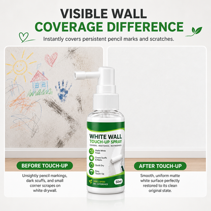 🛠️🏠White Wall Repair Spray Paint | Fast-Drying Touch-Up for Covers Stains, No Color Difference✨✨