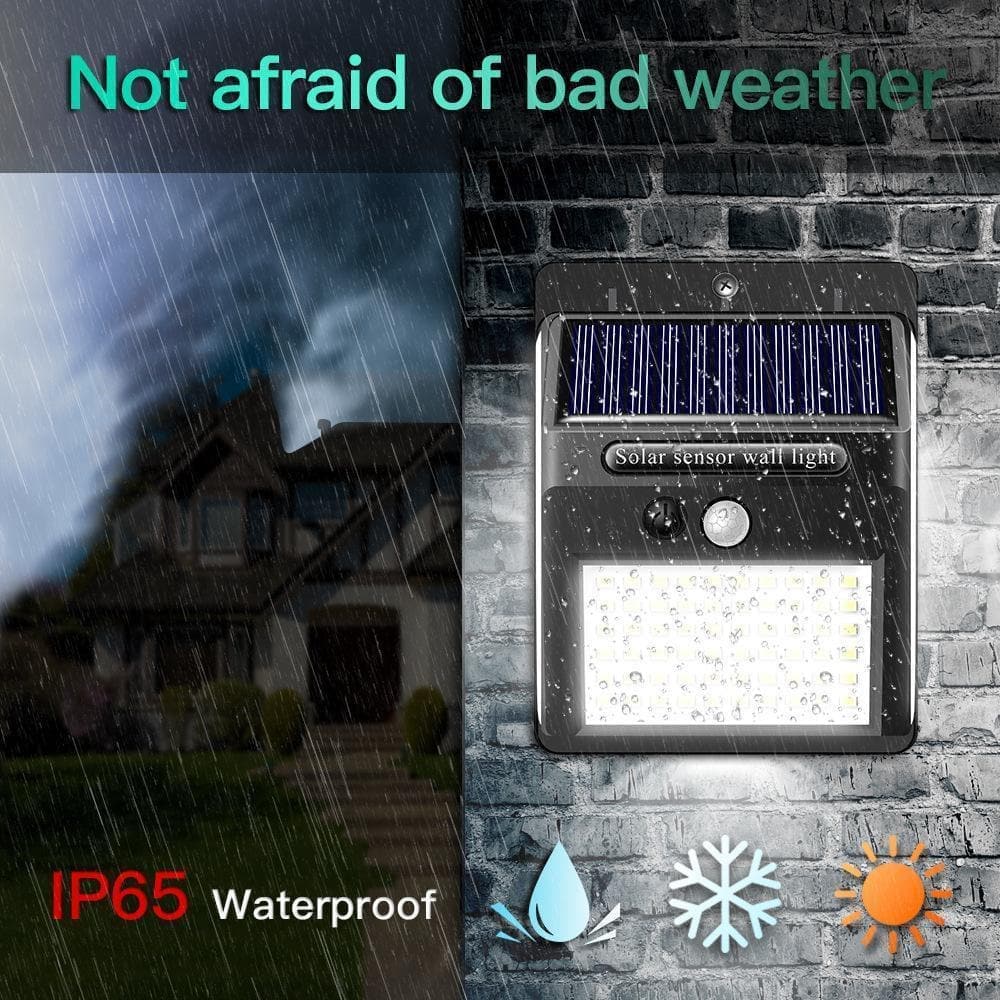 ✨✨140 LED Solar Motion Sensor Wall Light | 3 Modes, IP65 Waterproof for Garden, Fence, Yard & Garage
