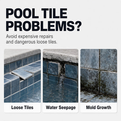 🏊✨Underwater Pool Tile Adhesive | Professional Strength Epoxy Repair for Ceramic, Mosaic, Stone & Fountain