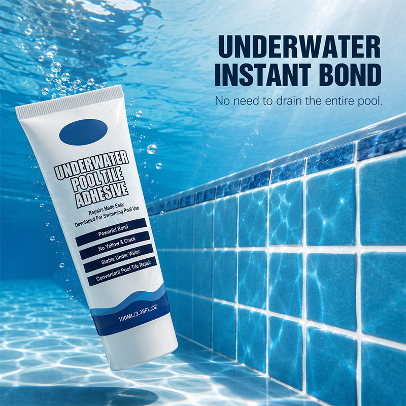 🏊✨Underwater Pool Tile Adhesive | Professional Strength Epoxy Repair for Ceramic, Mosaic, Stone & Fountain