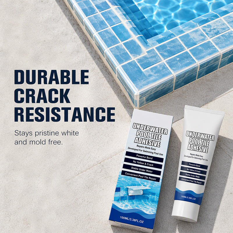 🏊✨Underwater Pool Tile Adhesive | Professional Strength Epoxy Repair for Ceramic, Mosaic, Stone & Fountain
