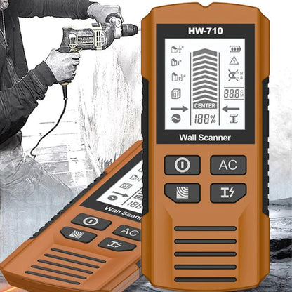 5-in-1 Wall Stud Finder Scanner | LCD Display Metal, Wood & Live Wire Detector for Drilling & Home Renovation