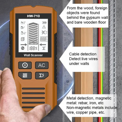 5-in-1 Wall Stud Finder Scanner | LCD Display Metal, Wood & Live Wire Detector for Drilling & Home Renovation