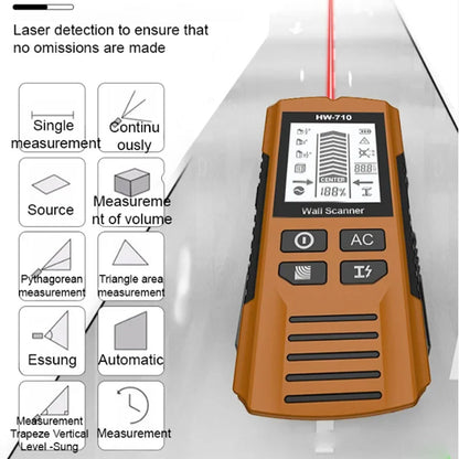 5-in-1 Wall Stud Finder Scanner | LCD Display Metal, Wood & Live Wire Detector for Drilling & Home Renovation