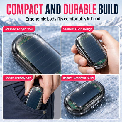 Scratch-Free Car Windshield Ice Scraper | Compact Fast Frost & Snow Remover for Winter Commute