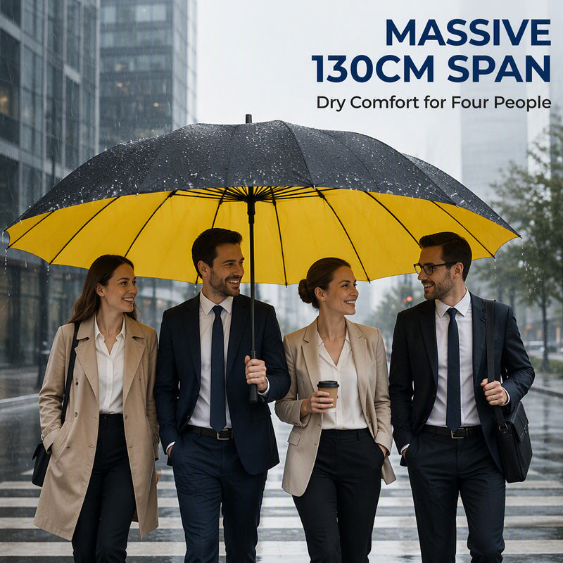 ☂️62 Inch Windproof Folding Umbrella | Double Canopy Vented, Auto Open for Men & Women