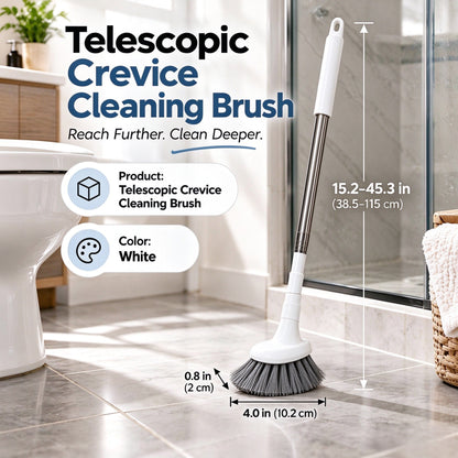 📢Telescopic Cleaning Brush | L-Shaped Head for Toilet, Bathroom, Floor & Hard-to-Reach Corners 🚽