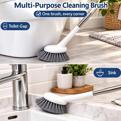 📢Telescopic Cleaning Brush | L-Shaped Head for Toilet, Bathroom, Floor & Hard-to-Reach Corners 🚽
