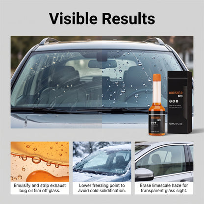 Car Glass Oil Film Remover | Streak-Free Windshield Cleaner for Road Grime, Water Spots & Rainy Night