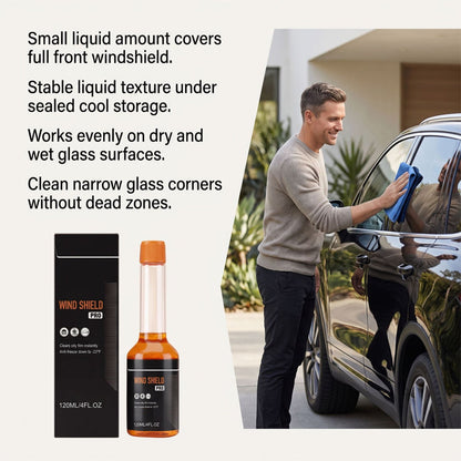 Car Glass Oil Film Remover | Streak-Free Windshield Cleaner for Road Grime, Water Spots & Rainy Night