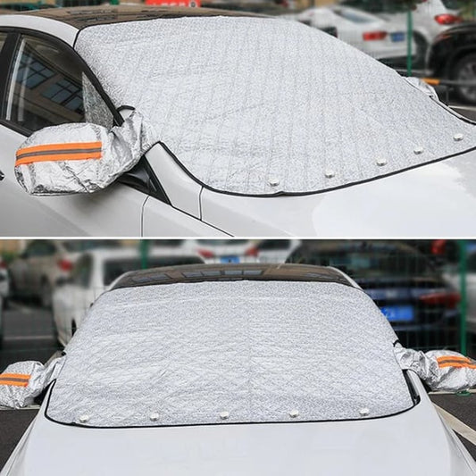 Magnetic Car Windshield Snow Cover | Thickened Frost & Ice Guard with Mirror Covers, 4-Season Sun Protection for Most Cars & SUVs
