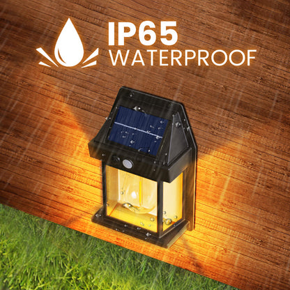 Motion Sensor Solar Tungsten Wall Light | IP65 Waterproof 3-Mode Outdoor Light for Patio, Fence & Christmas Decor