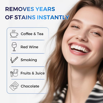 LED Teeth Whitening Kit | 10-Minute At-Home Dental-Grade Stain Remover with Desensitizing Gel, Enamel-Safe for Coffee & Wine Stains