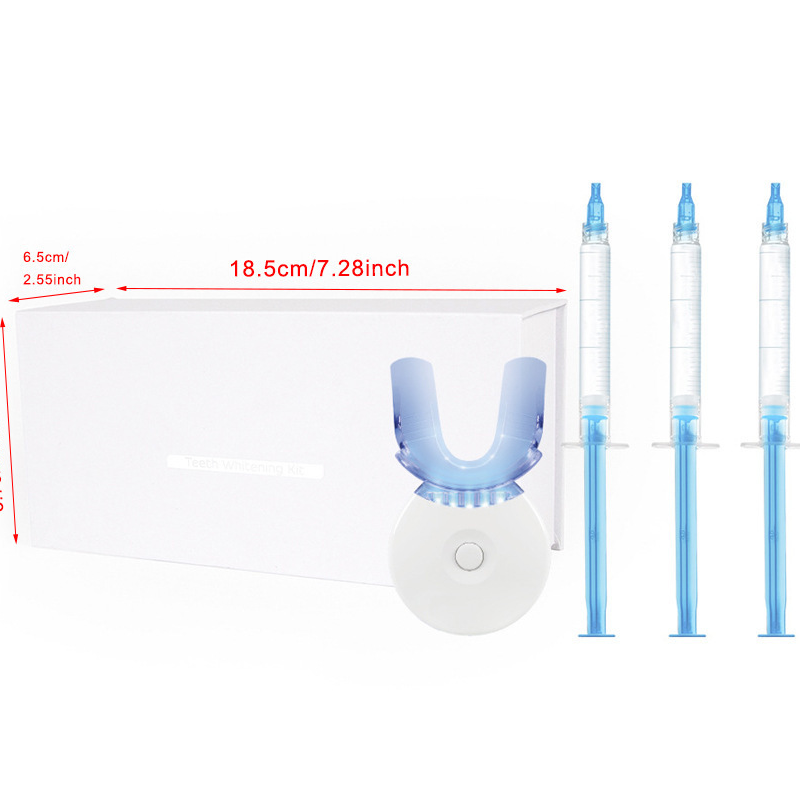 LED Teeth Whitening Kit | 10-Minute At-Home Dental-Grade Stain Remover with Desensitizing Gel, Enamel-Safe for Coffee & Wine Stains