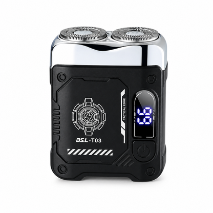 Mini Pocket Electric Shaver for Men | Dual Floating Head Razor with LED Display, Type-C Charge & Wet Dry Use