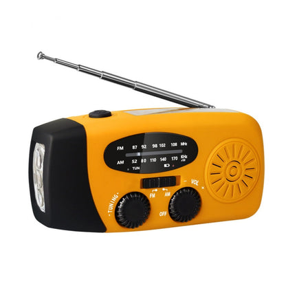 NOAA Weather Emergency Radio | Solar & Hand Crank Portable Radio with LED Flashlight & Phone Charger for Power Outages & Camping