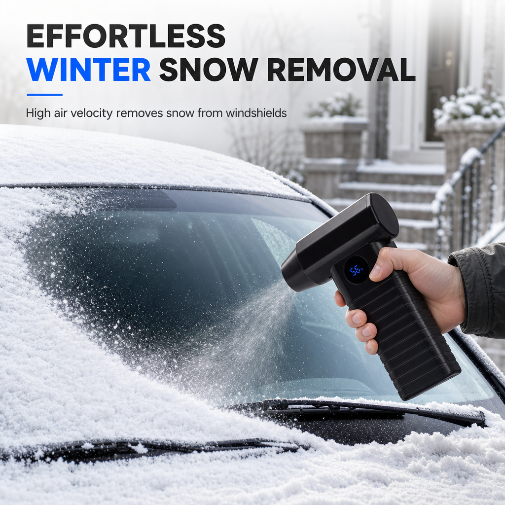 110000 RPM Cordless Mini Turbo Air Blower | High-Speed Brushless Handheld Duster for Car Dust, Snow Removal & Keyboard Cleaning