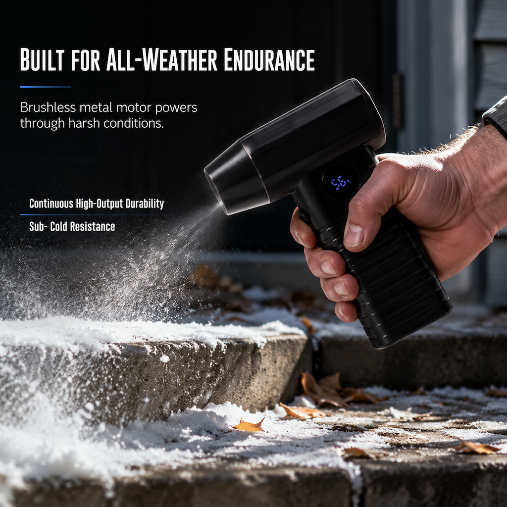 110000 RPM Cordless Mini Turbo Air Blower | High-Speed Brushless Handheld Duster for Car Dust, Snow Removal & Keyboard Cleaning