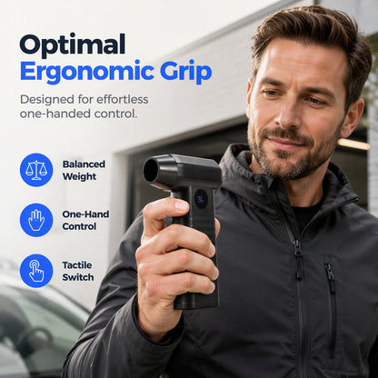 110000 RPM Cordless Mini Turbo Air Blower | High-Speed Brushless Handheld Duster for Car Dust, Snow Removal & Keyboard Cleaning