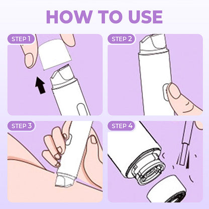 2-in-1 Women's Cordless Electric Razor | Painless Hair Remover for Face, Legs, Armpits & Bikini Line, Rechargeable