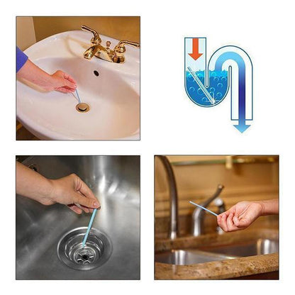 Enzymatic Drain Cleaner Sticks | Odor Eliminator & Clog Preventer for Kitchen, Bathroom & Sewer Pipes (2 Pack, 24 Sticks)