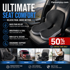 💥50% OFF !!!⏰Non-Slip Memory Foam Seat Cushion – Sciatica Relief, Breathable Mesh & Universal Fit for Car, Office & Wheelchair